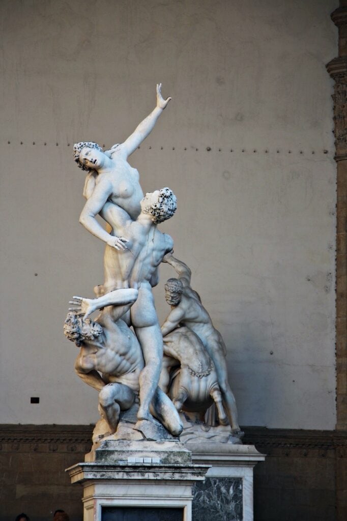 sculpture of The Rape of the Sabine Women