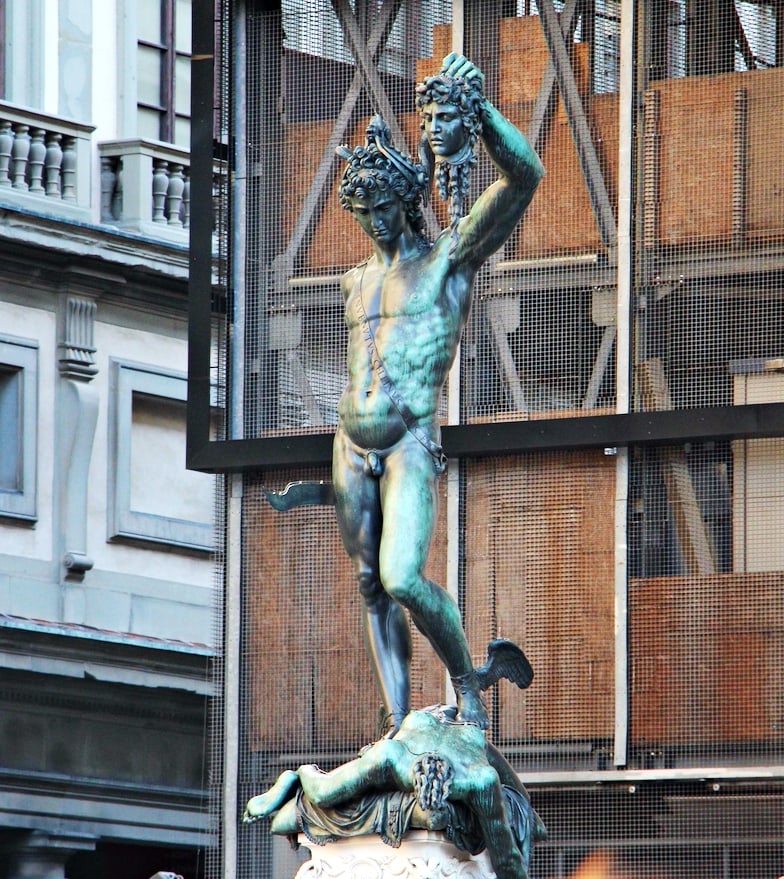 sculpture of Perseus with the Head of Medusa