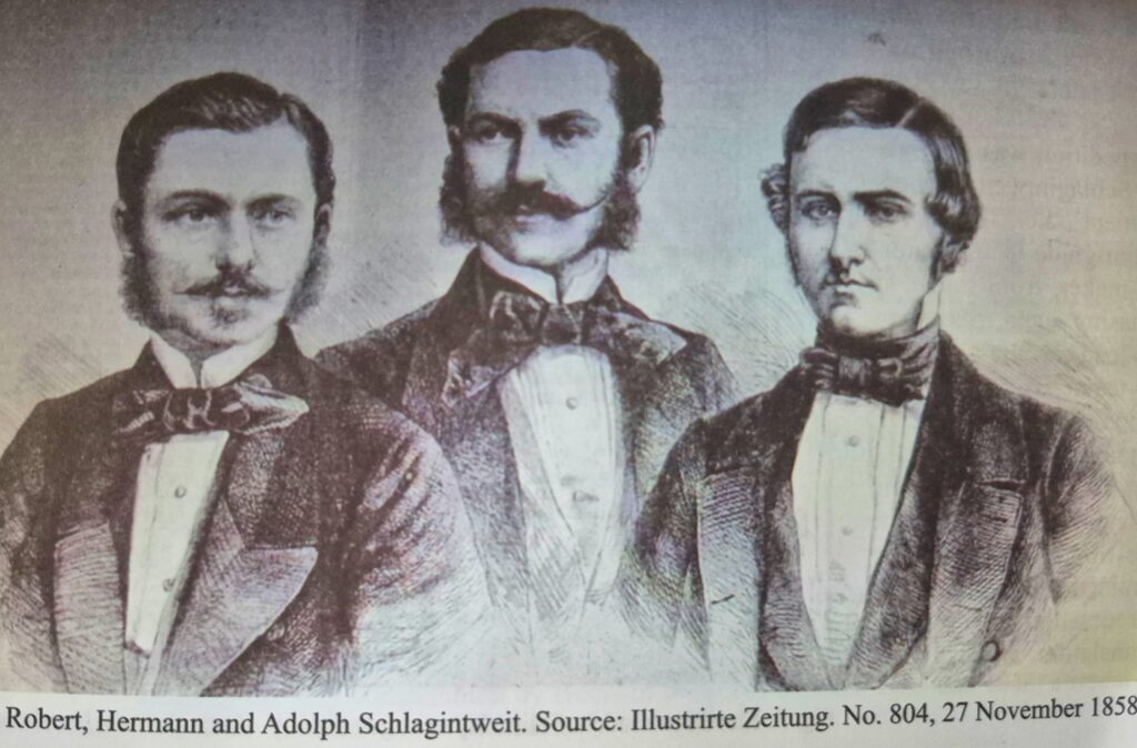 Three German brothers... Hermann, Adolph, and Robert Schlagintweit
