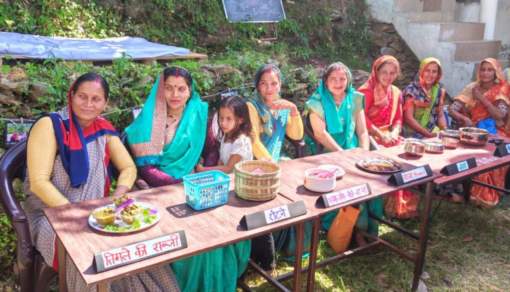 Food made at Maniguh village mahotsav
