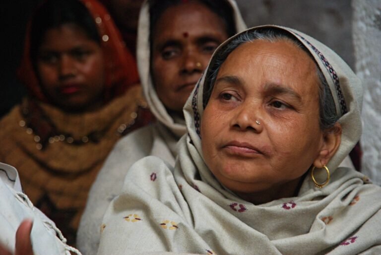 Village woman benefitted by solar lantern